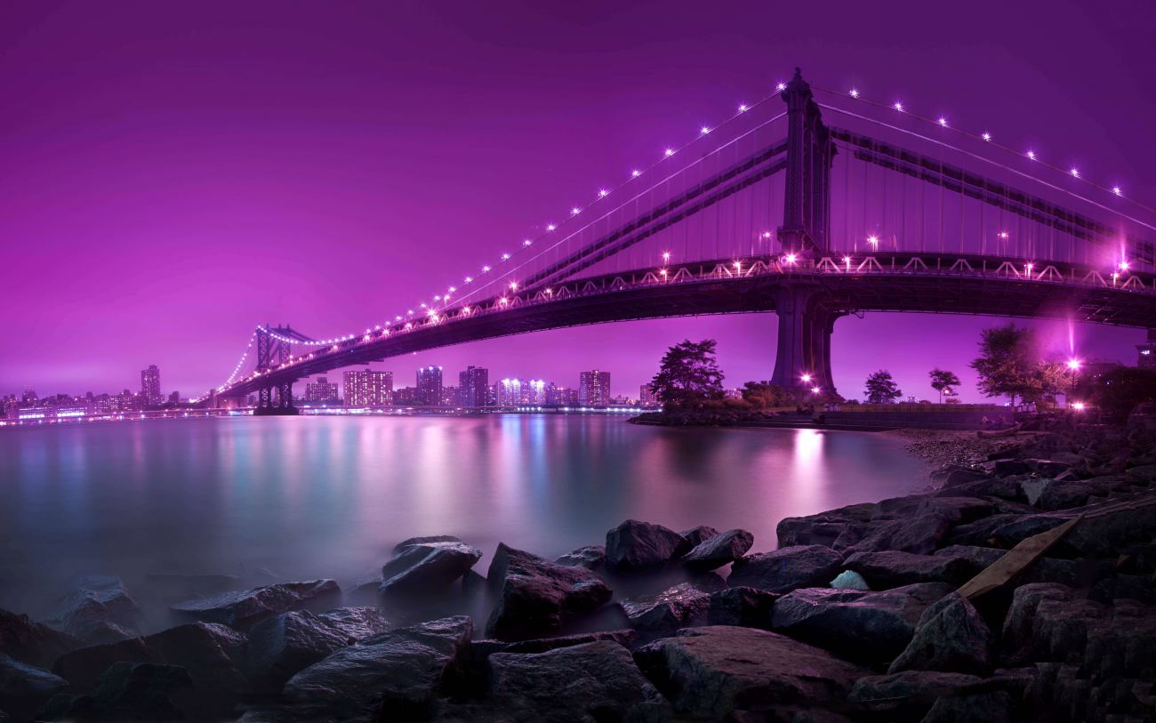 Beautiful Bridge Lightning Ultra HD Wallpaper