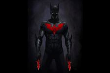Batman Beyond Dark Red Black Suit Comics Wallpaper